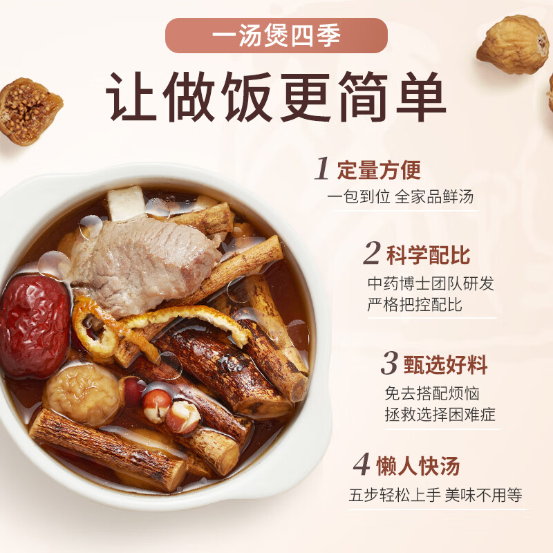 冯了性汤料礼盒 精选年货过年送礼广东老火汤料汤包药膳滋补煲汤共500g 靓汤礼盒 8包*1箱