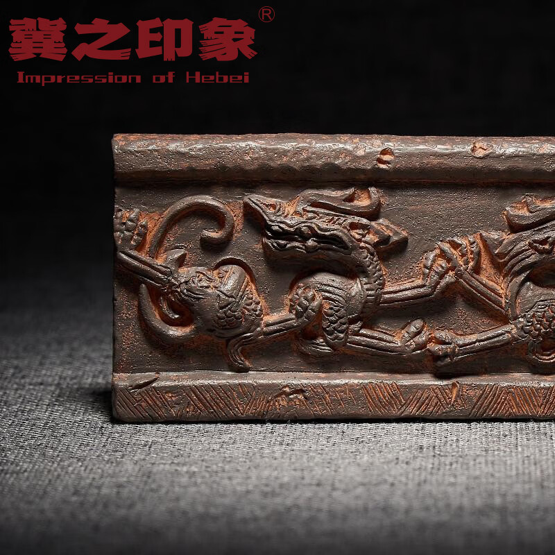 OUOETY赵州桥栏板贴中国国家博物馆文创艺术浮雕河北博物院 推手龙栏板