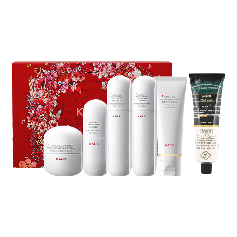 ���ڲ�����������KanS���������������ȥ�ƺְ�������Ʒ��װˮ�鵭�߽��±�ʪ������ױƷ �����װ�����׵�����װ5��+���׻���˪75g �ٷ���Ʒ�͵��� 204Ԫ