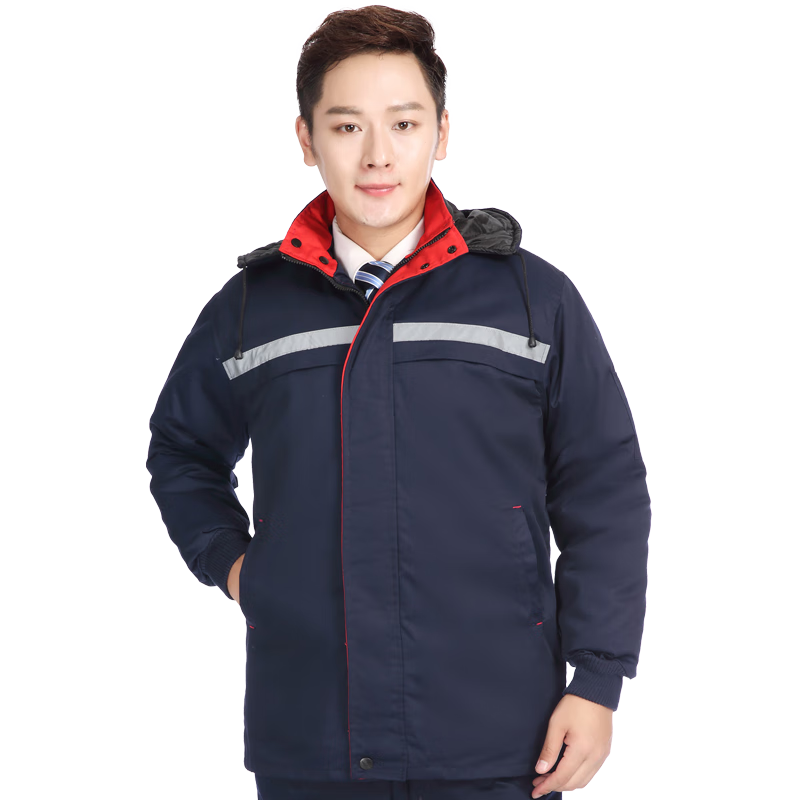 龍偉聯(lián)合 冬季工作服棉衣男女可拆卸內(nèi)膽加厚棉服工廠車間汽修棉襖套裝定制