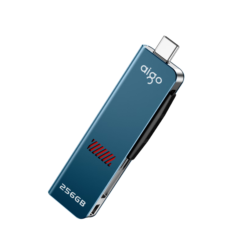 爱国者（aigo）256GB USB3.2 Type-C双接口 超极速固态U盘 U357S 高速固态U盘 读1000MB/s 适用手机电脑平板