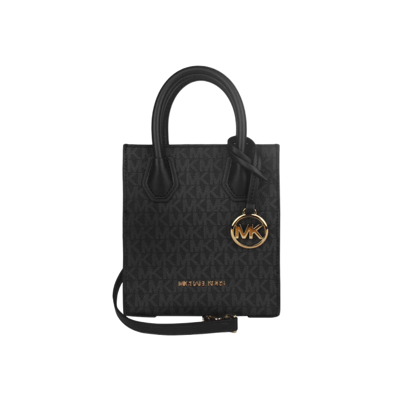 邁克.科爾斯（MICHAEL KORS）mk女包 Mercer 琴譜包風琴包托特包單肩手提教師節(jié)禮物送女生 【老花款】黑色