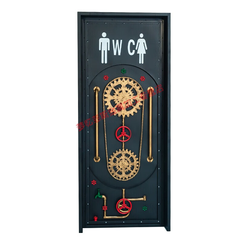 套装门 铁门复古工业风包厢室内门创意酒吧餐厅洗手间厕所门卫生间门