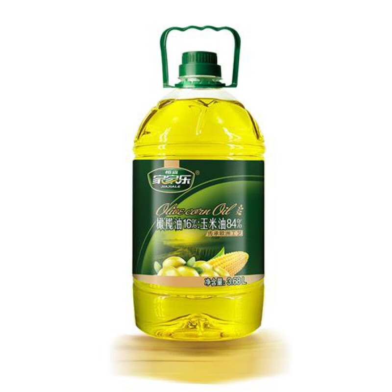 恒森家家乐玉米橄榄油调和油橄榄遇上玉米双倍搭配营养加倍3.68L*2桶 3.68L 3.68L/桶*2