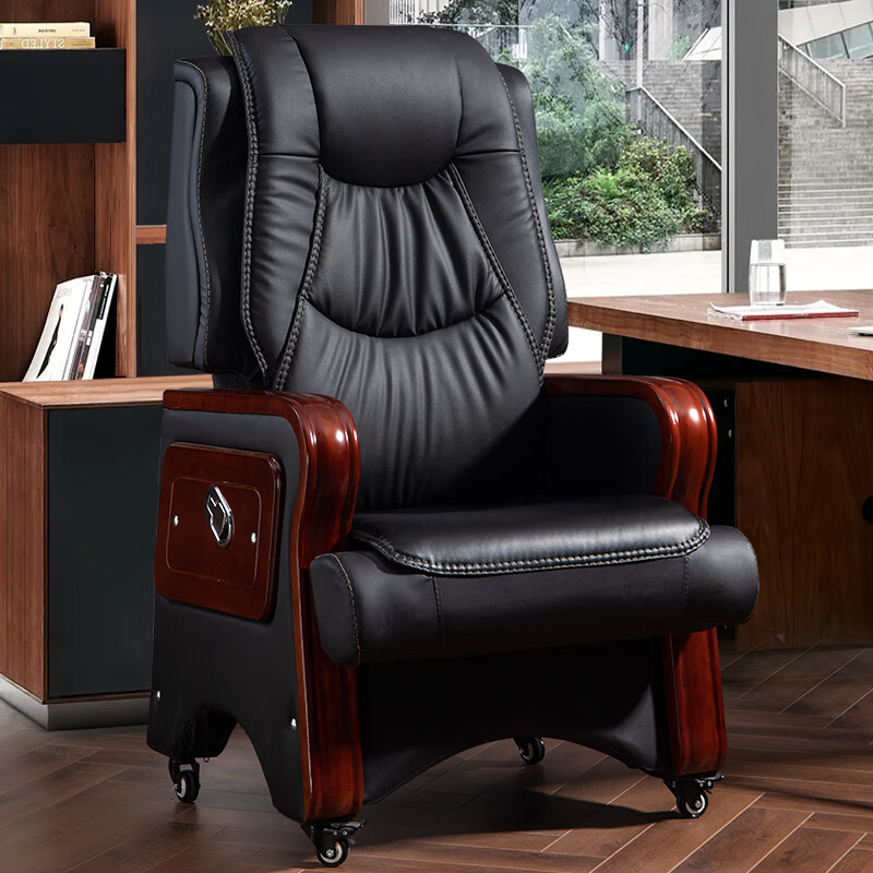素简森电脑椅办公椅老板椅 沙发椅总裁椅椅子 可躺 按摩 久坐