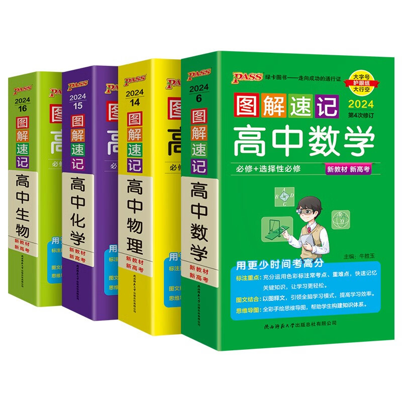 新教材2024图解速记高中数学通用版必修选择性必修公式定律手册知识点