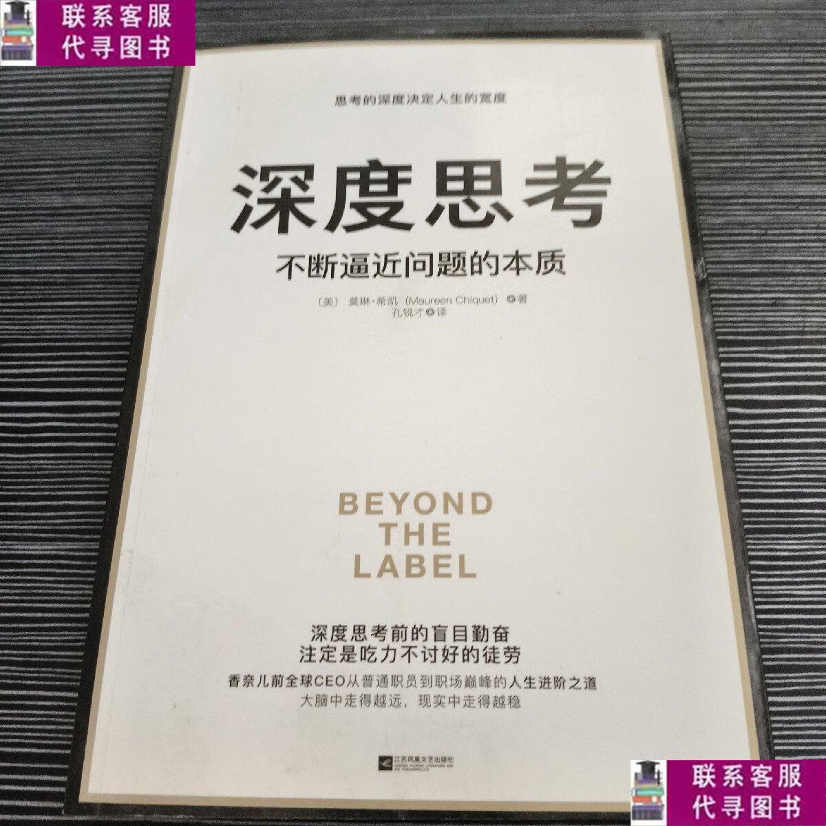 【二手9成新】深度思考:不断逼近问题的本质 /莫琳.希凯 江苏凤