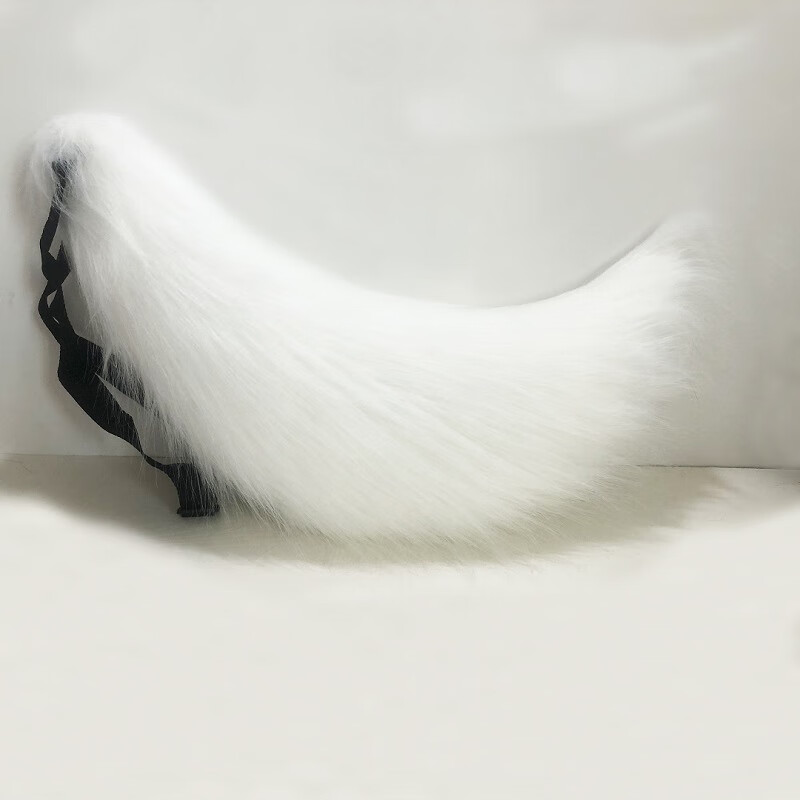 柠熠原创手作兽尾狐尾白上吹雪cos御狐神双炽巴卫妖狐x仆ss狐狸尾巴