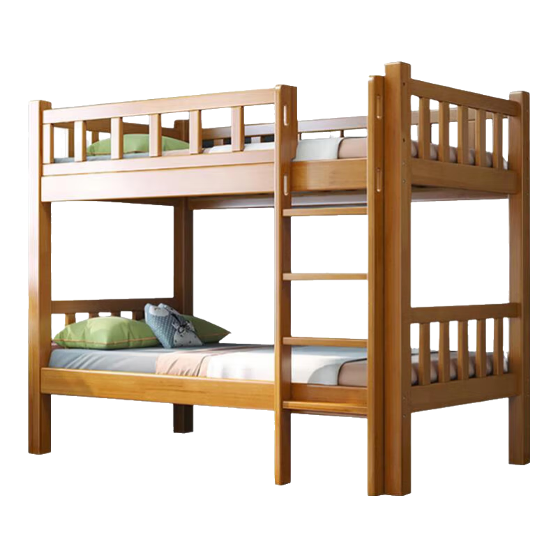 中偉實(shí)木床上下鋪雙層床學(xué)生宿舍成人床公寓高低床員工單位子母床1.2m