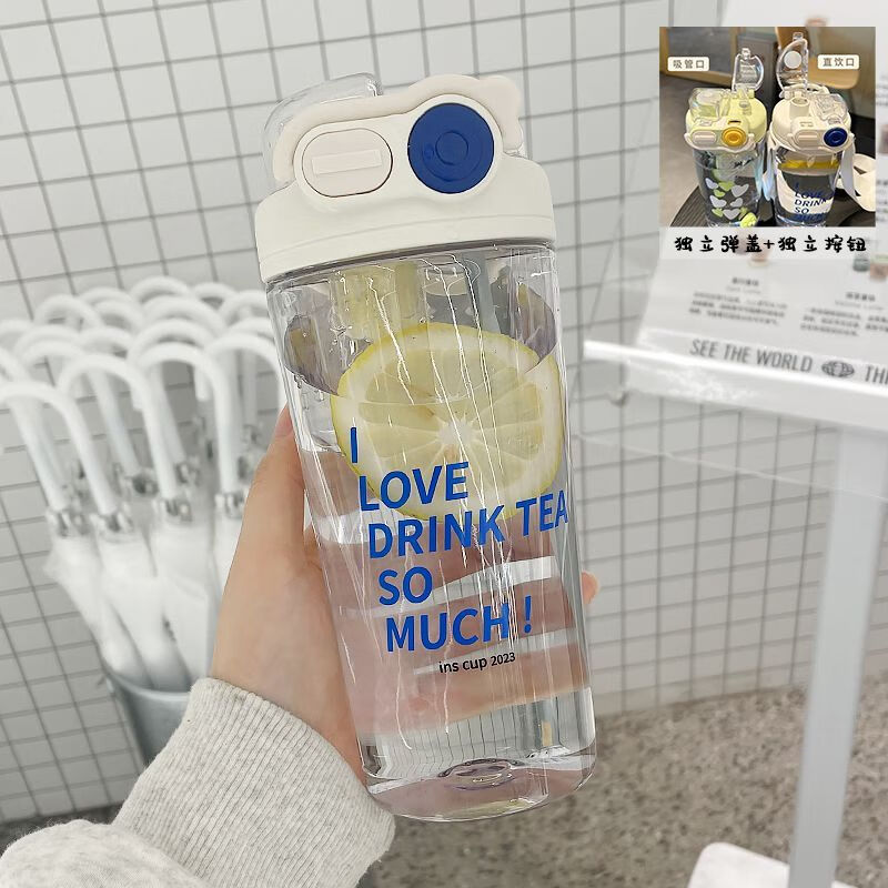 宜乐舒司音居家杯子水杯女生夏季高颜值网红茶漏2024新款水瓶tritan