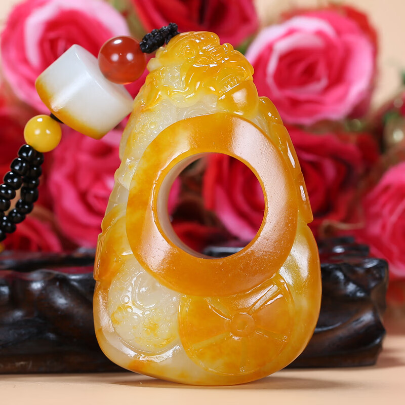 【珠宝严选】苏州玉雕大师万子涵作品 和田玉貔貅扳指附证书包邮151克