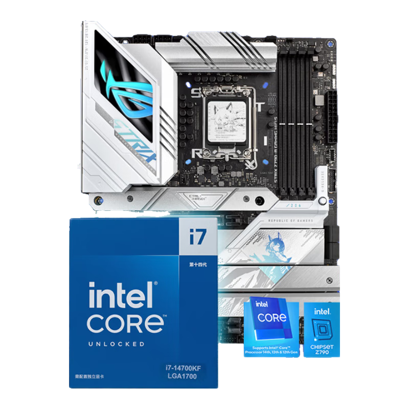 ˶ ROGѩS+i7 14700KF CPU Z790ʵ4453.2Ԫ