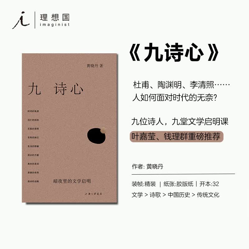 理想国（imaginist）|2025豆瓣年度图书榜单 九诗心 人生解忧 陆地的尽头 太阳的阴影 十一个时区之旅 穿墙透壁 殉道学 理想国图书官方旗舰店正版直营 九诗心:暗夜里的文学启明