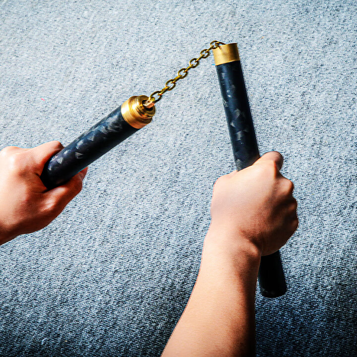 澳颜莱双截棍真碳纤维双节棍专业训练干碳双截棍锻碳成人款练习实战二