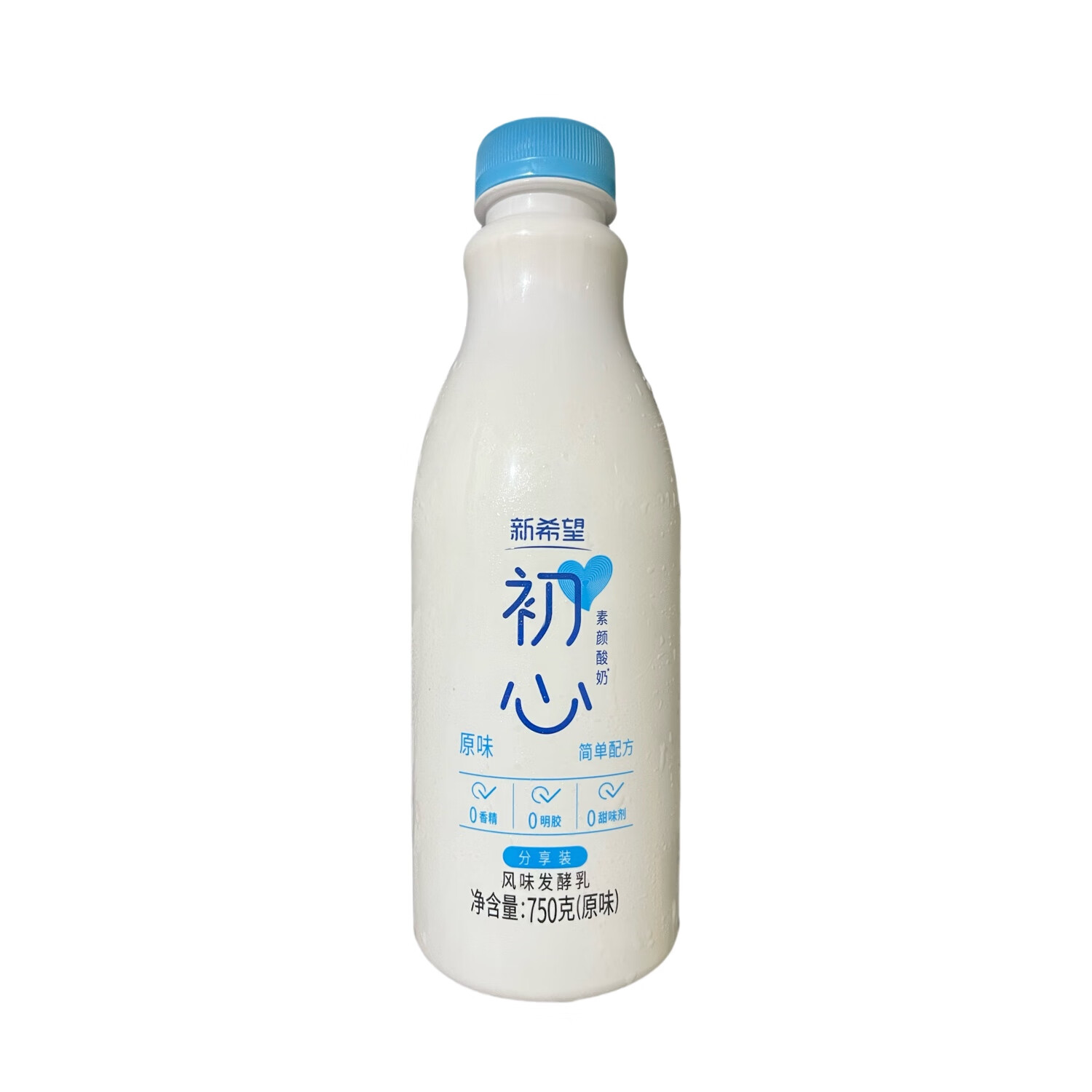 新希望初心酸奶低温风味发酵乳原味酸奶750克大瓶家庭装 2瓶