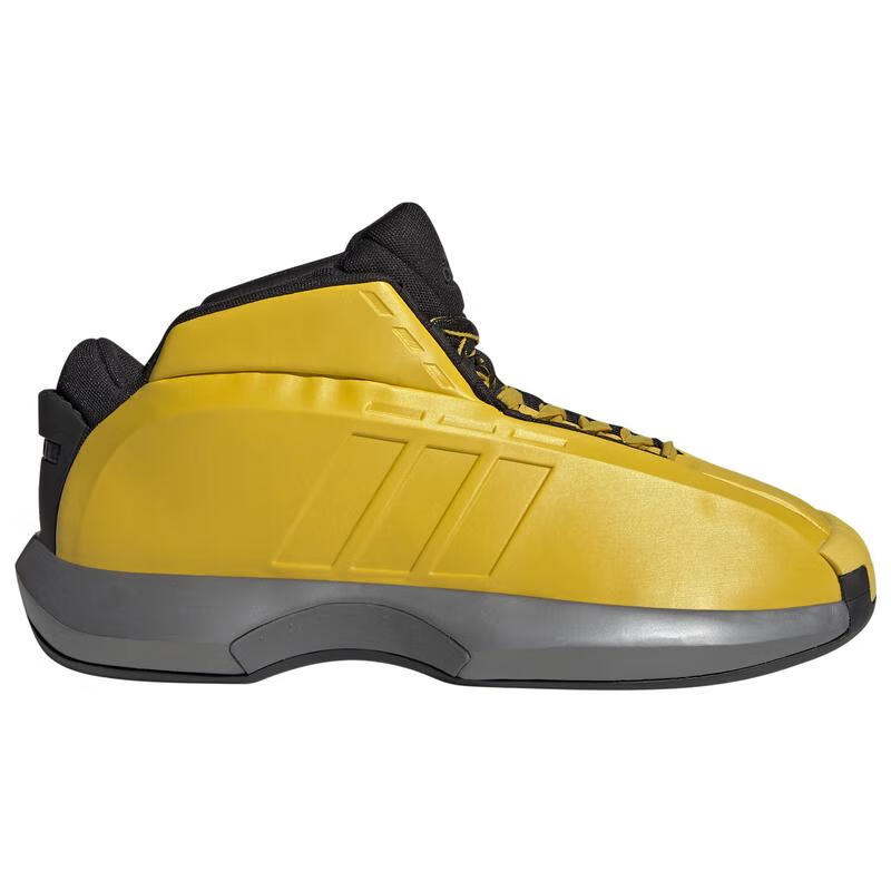 阿迪达斯 （adidas）男士篮球鞋  Crazy 1 透气缓震舒适回弹耐磨抓地中帮篮球鞋 Team Yellow/Iron Metallic 40.5