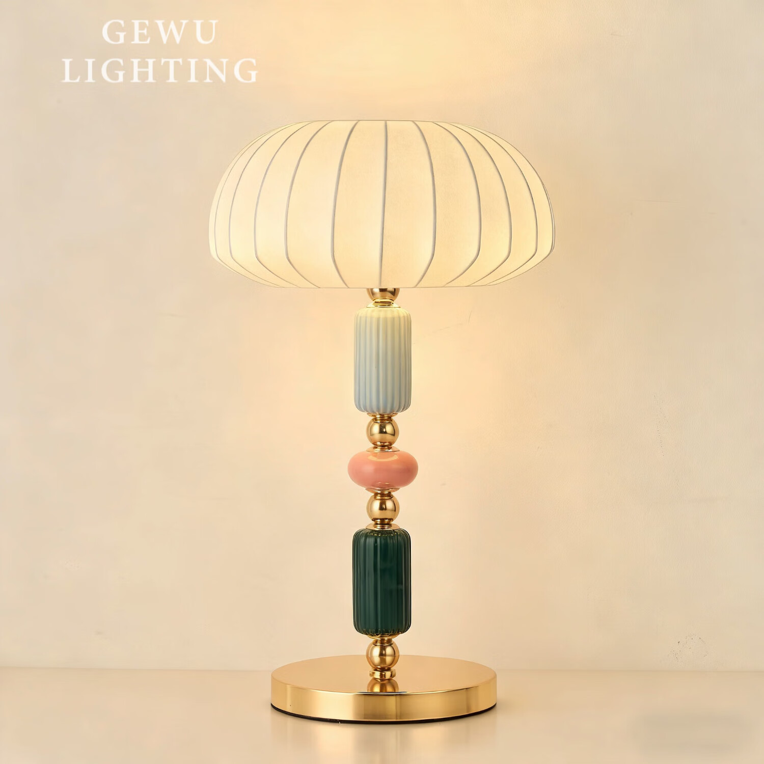 比达迩意大利设计师现代简约轻奢丹麦卧室陶瓷床头灯高级氛围台灯 意式棕色【三色变光】