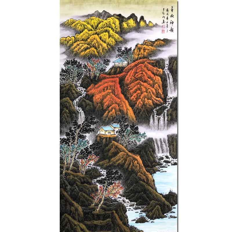 名人字画王红旭《金秋神韵》纯手绘真迹国画水墨画书画收藏艺术品拍卖