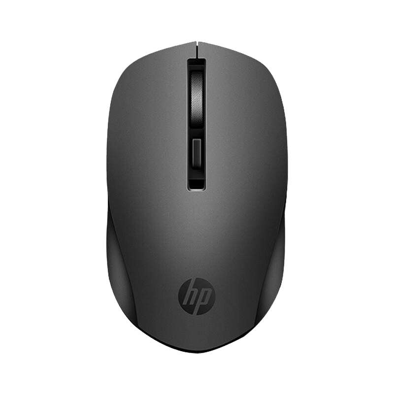 惠普（HP）S1000 Plus 无线鼠标 办公鼠标 家用/商务办公/笔记本/台式机USB接口即插即用 鼠标无线黑色