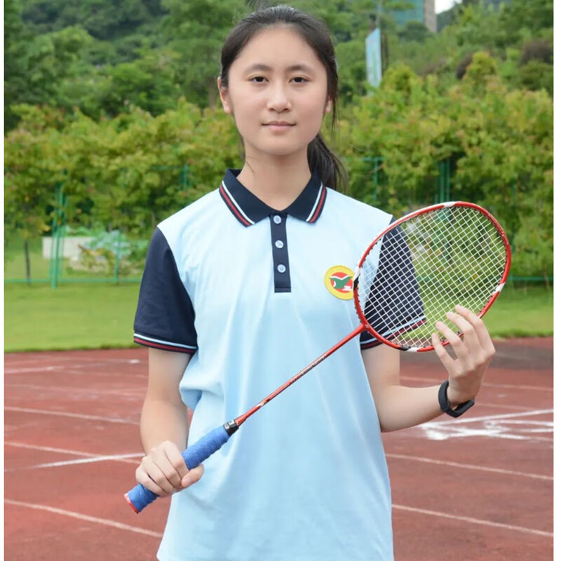 觅佰阳春一中校服夏装短袖长裤冬装长裤外套学校同款 浅蓝色通用上衣