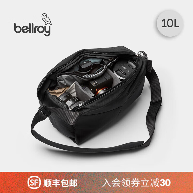 Bellroy澳洲Venture Sling 10L探险家相机包摄影单反旅行斜挎包 午夜黑10L