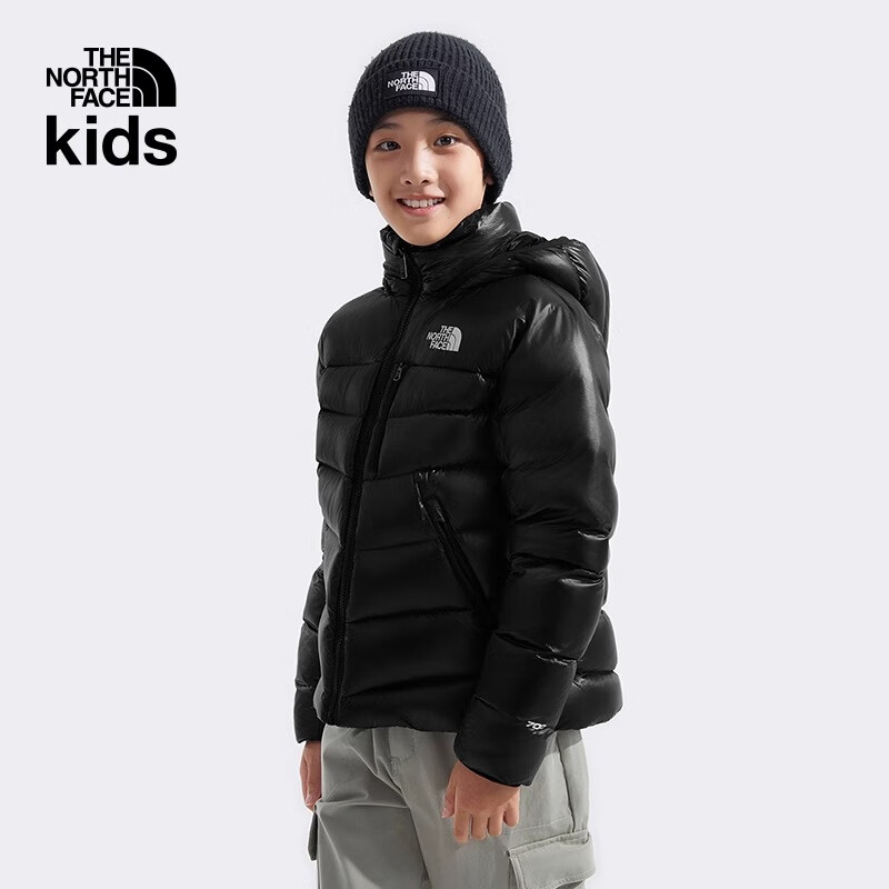 北面童装男女儿童轻量羽绒服保暖防泼水户外冬25年黑色|89XS JK3/宇宙黑 160 (XL) （160/76）充绒量约270g