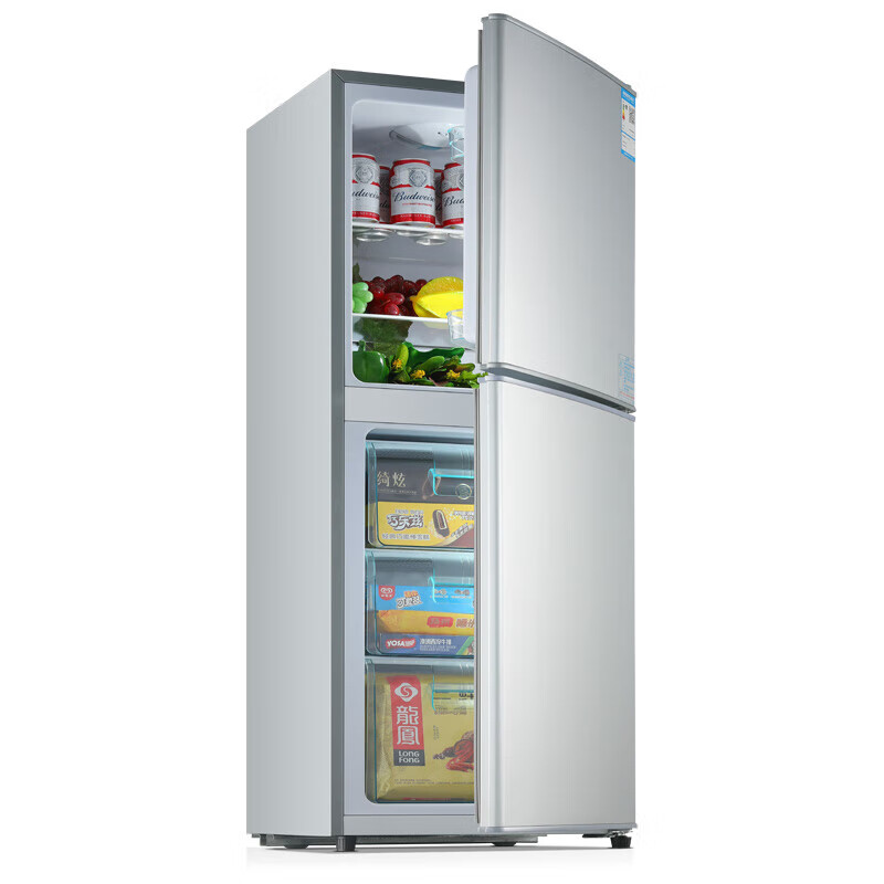 小鸭牌冰箱家用中型双开门一级能效二门出租房用宿舍冷藏冷冻两用小型