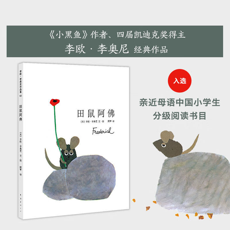 0-3-4-5-6-8岁儿童绘本 凯迪克大奖作品 小黑鱼作者李欧李奥尼代弊鼢