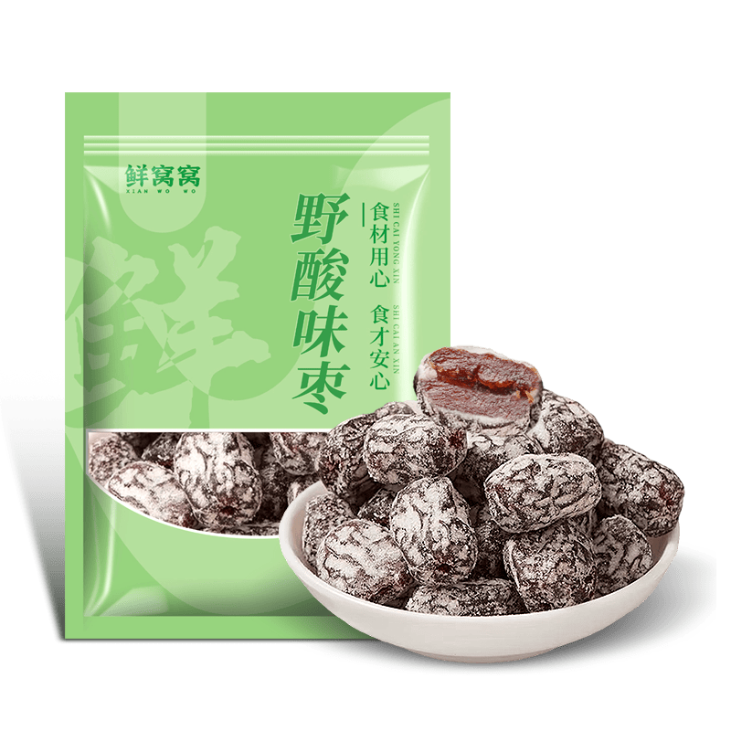 鲜窝窝野酸味枣（茉莉味）400g酸甜去核红枣即食金丝枣煲汤煮粥休闲零食