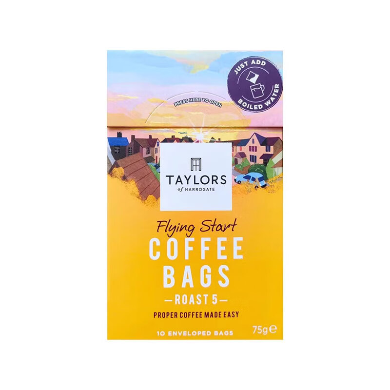 taylors of harrogatetaylors泰勒 风驰手冲袋泡研磨咖啡75g意式拿铁