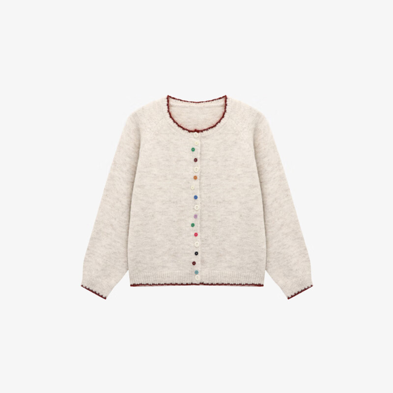 Basic House/�ټҺø��ŷ��ɫŦ��Բ����֯����Ů�����ﶬë�� ����ɫ S