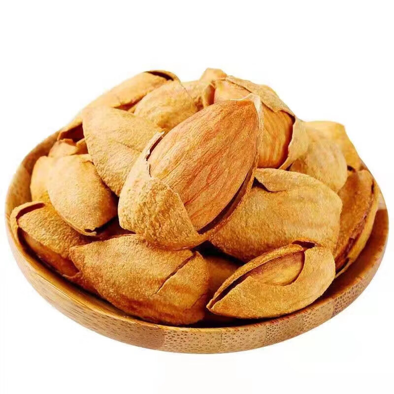 山头林村【万人囤】新货纸皮巴旦木带壳奶香味坚果零食手剥烘焙孕妇薄皮零 [精选颗粒]巴旦木2罐连罐总重500g