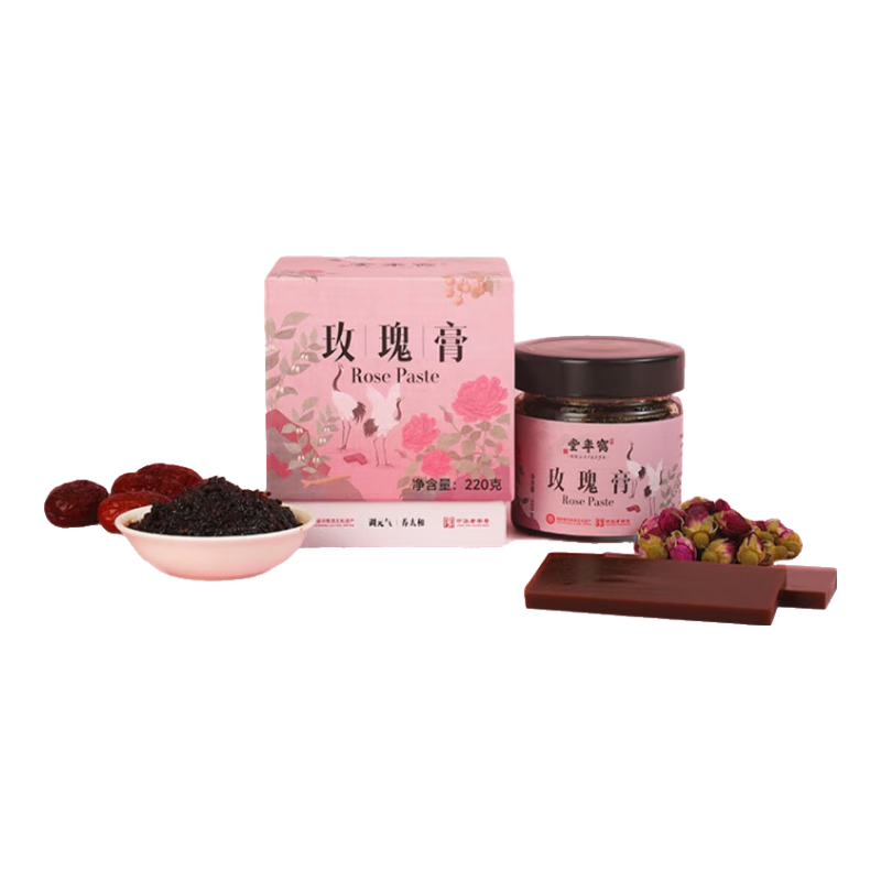 鶴年堂玫瑰膏非遺工藝滋補養顏 玫瑰膏22g1瓶