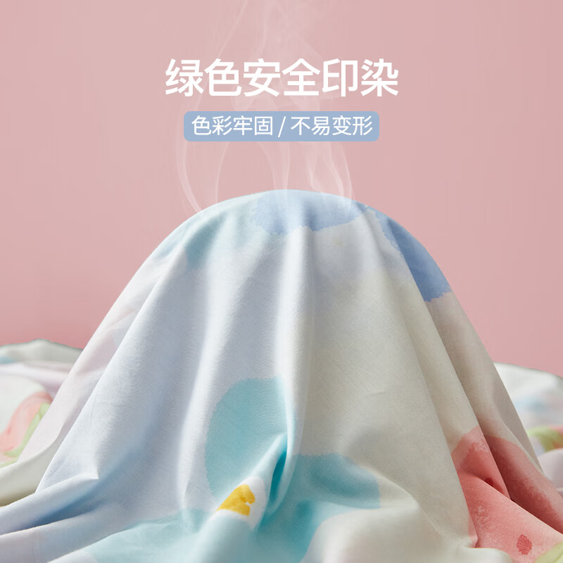 恒源祥四件套全棉纯棉100床上用品宿舍床单被套春夏床品套件多款可选 【40S全棉+春夏上新】云上花园 1.8m 床单款 被套220*240cm 四件套