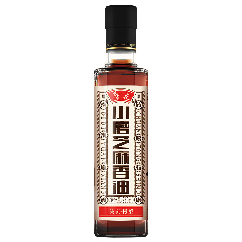 魯花小磨芝麻香油260ml石磨留香家用香油涼拌炒菜 260ml