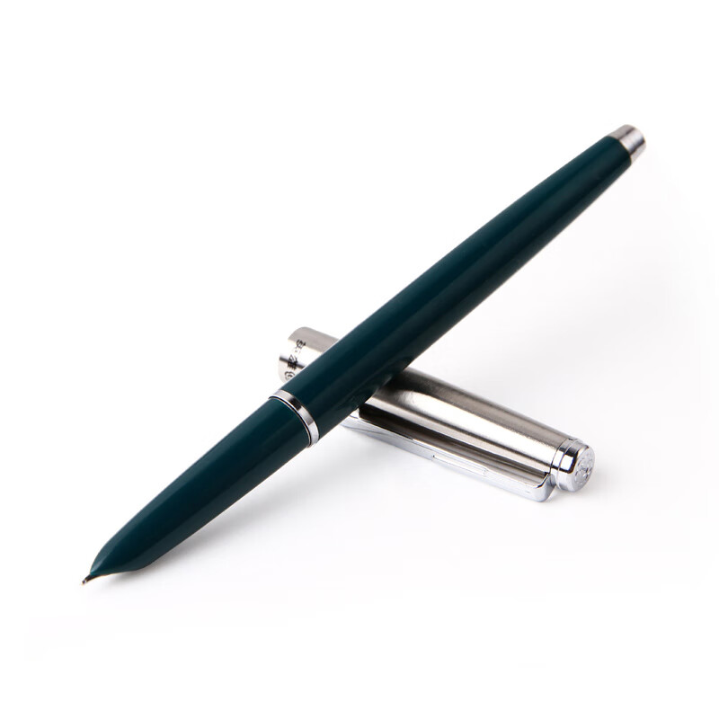英雄（HERO）钢笔经典007 黑色暗尖铱金钢笔墨水笔学生六一儿童节礼物单支装 F尖
