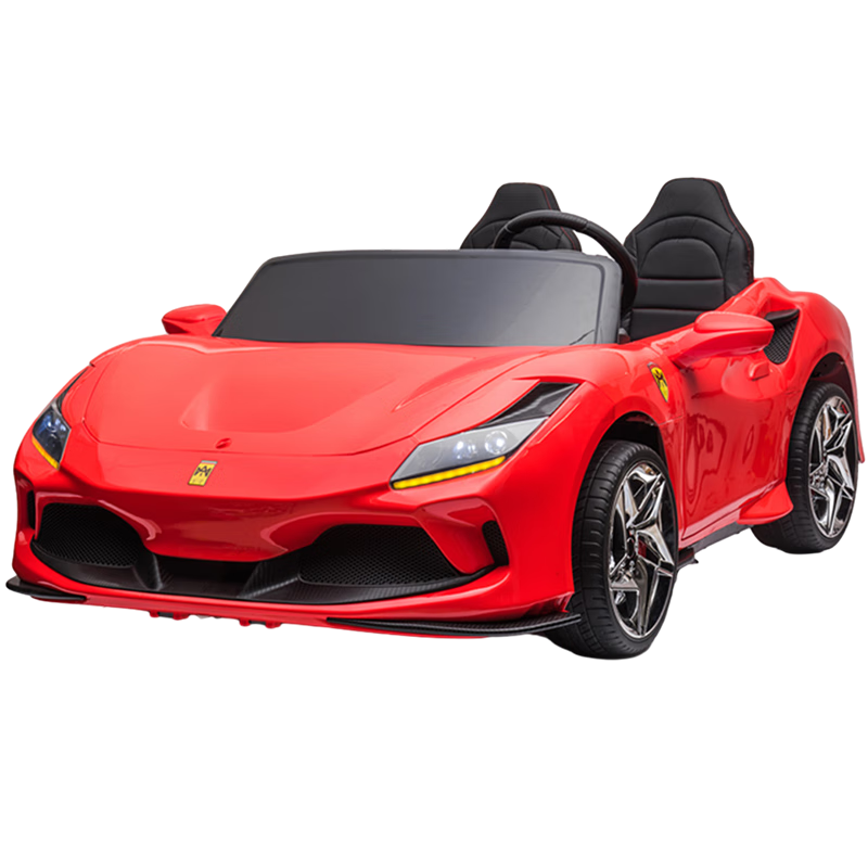 小童鞋【1.7米親子車】?jī)和妱?dòng)車可坐大人雙座汽車可駕駛遙控玩具童車 紅色 人氣-單電12V12A+普座+軟胎
