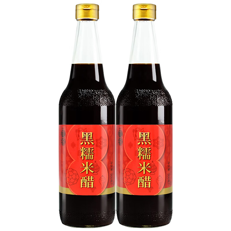翼若天云黑糯米醋600ml醋香浓郁做月子醋与八珍甜醋配搭 1瓶