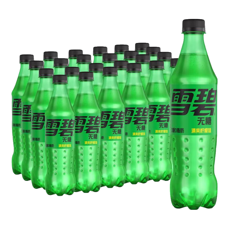 可口可乐（Coca-Cola） 可乐雪碧芬达可选汽水碳酸饮料500ml瓶整箱装 雪碧无糖500ml*24瓶送5包薯条