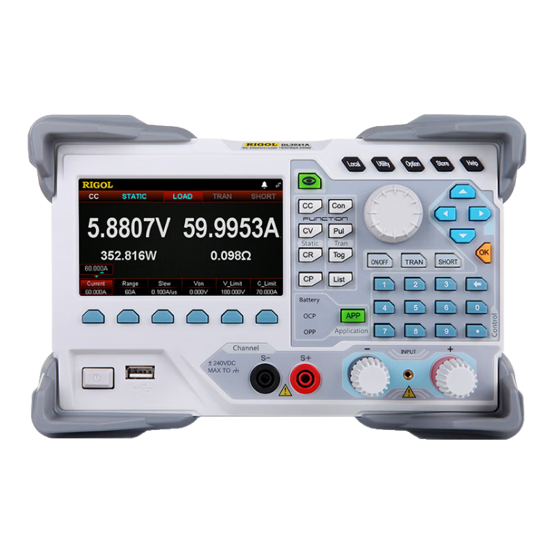 RIGOL普源DL3031A 可编程直流电子负载 单通道 DC 150V/60A 350W 30KHz