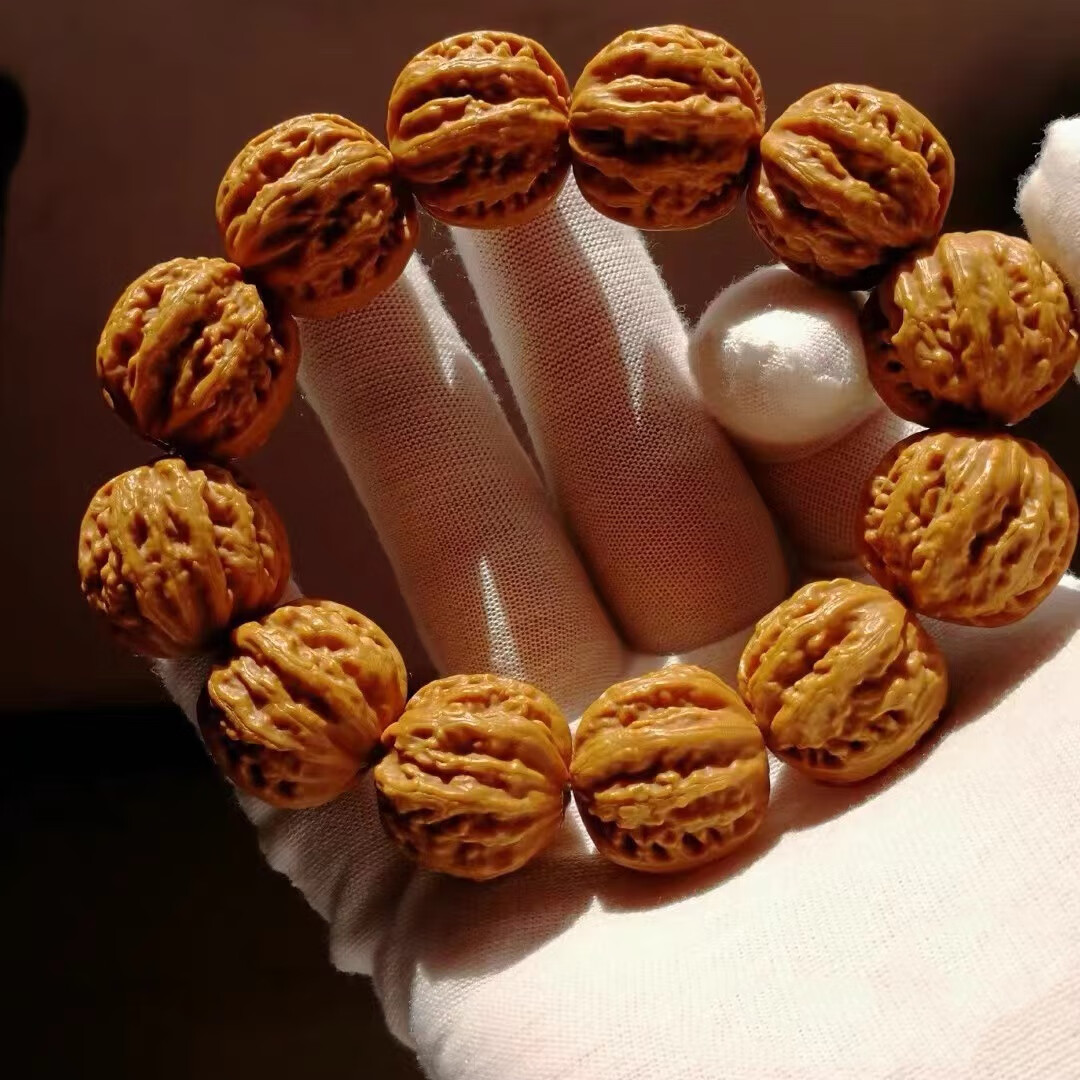 京八棱小门头沟矮桩磨盘大肚秋子文玩核桃男手串 京八棱核桃手串20mm