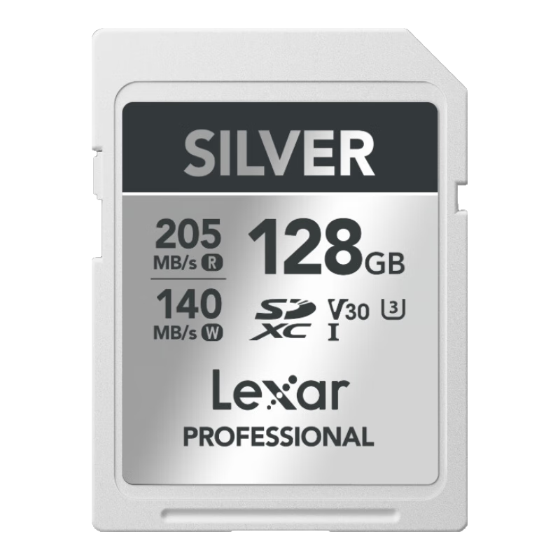 ׿ɳLexar128GB SD洢 U3 V30 ΢SD 205MB/s д140MB/s 4K SILVERϵ SD	ʵ149Ԫ