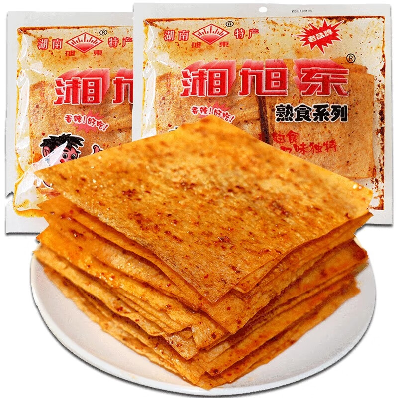 湘旭东麻辣片咸辣香辣大辣片网红辣条湖南特产旭东儿时零食 5大包440g