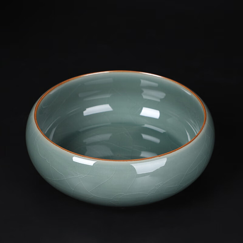 京婉璞器哥窑茶洗大号笔洗水盂陶瓷功夫泡茶具配件茶道零配茶具家用