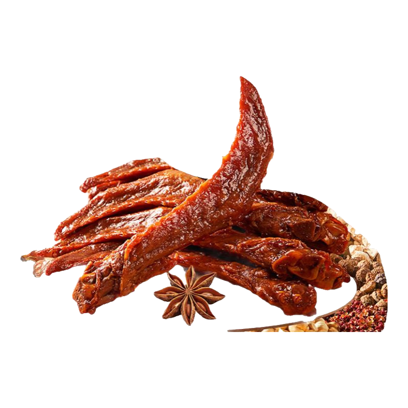 三只松鼠新奇特鸭翅尖香辣味香卤休闲零食夜宵开袋即食追剧解馋熟食 【皮弹肉嫩】老卤鸭翅尖/卤香味420g（约20-22袋）