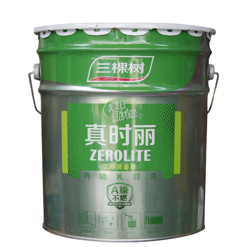 真时丽内墙乳胶漆室内家用彩色墙面漆环保调色白色油漆涂料 g白色苏浙