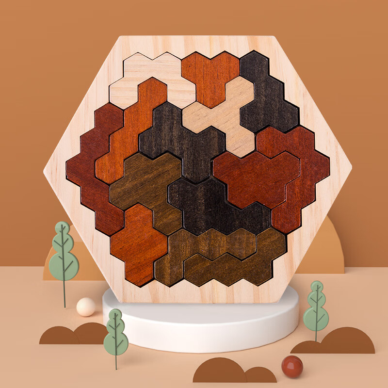 山头林村烧脑玲珑拼图益智力玩具异形开发儿童小学生动脑男孩女4到6岁