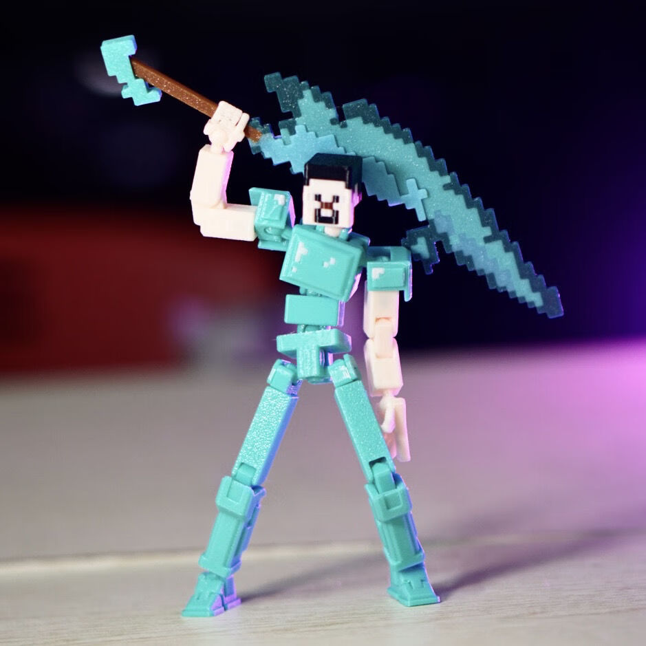 的村民战神之刃钻石盔甲套装3d打印拼装him 带支架(推荐) ,钻石套装