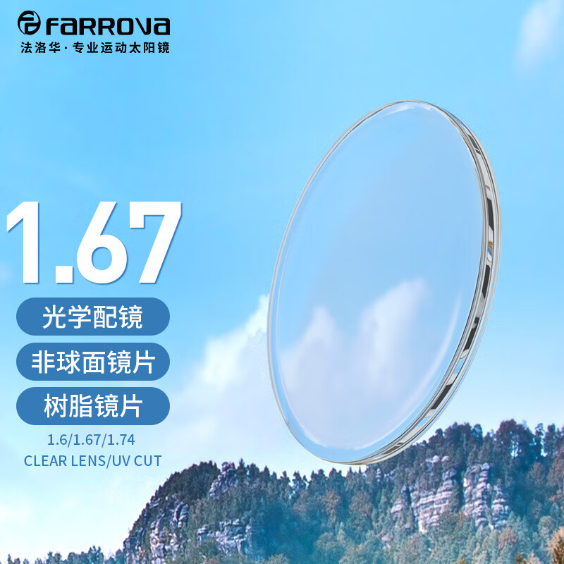 67/2片价 1.67镜片(400-600度配置)