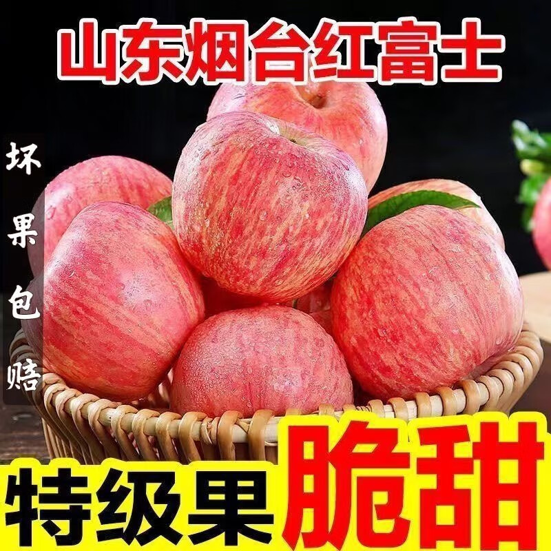 喵鲜君山东烟台红富士苹果  新鲜孕妇水果生鲜平果时令生鲜水果